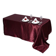 90" x 156" Satin Rectangular Tablecloth