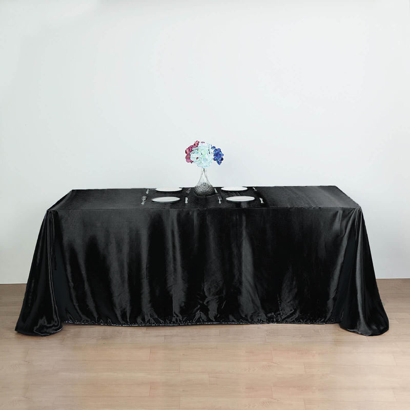 90" x 156" Satin Rectangular Tablecloth