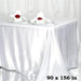 90" x 156" Satin Rectangular Tablecloth