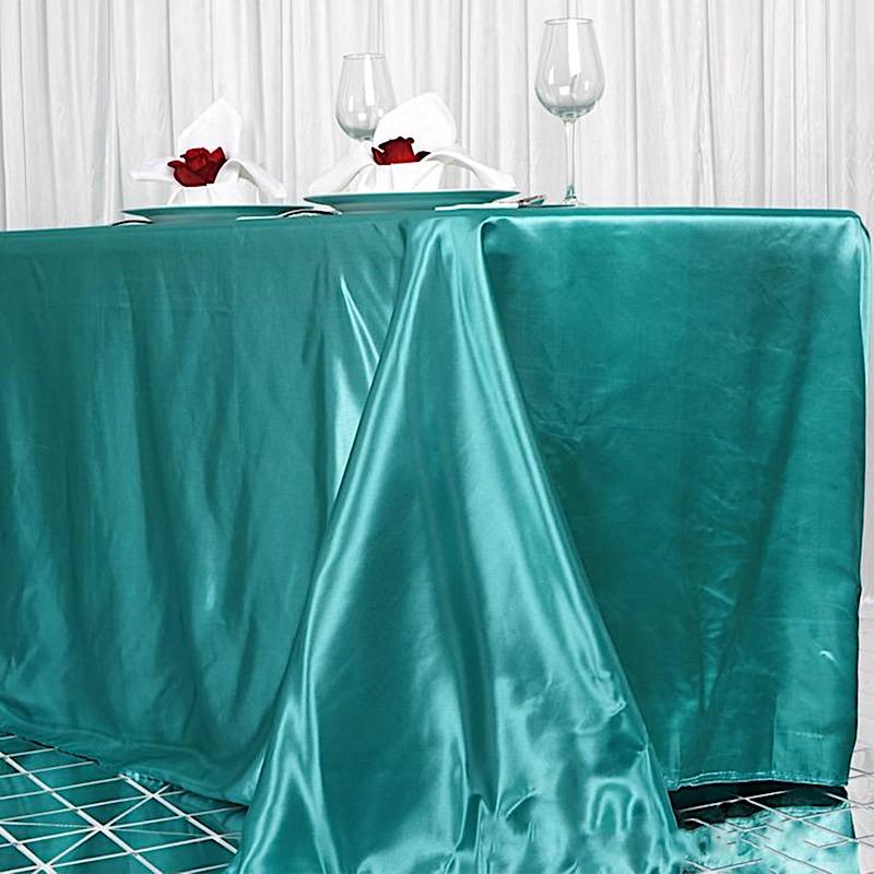90" x 156" Satin Rectangular Tablecloth
