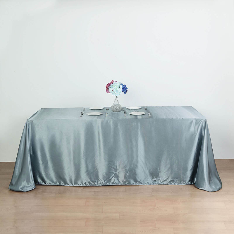 90" x 156" Satin Rectangular Tablecloth