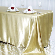 90" x 156" Satin Rectangular Tablecloth