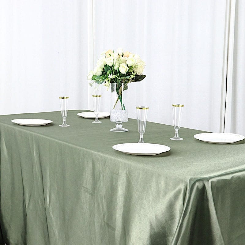 90" x 156" Satin Rectangular Tablecloth