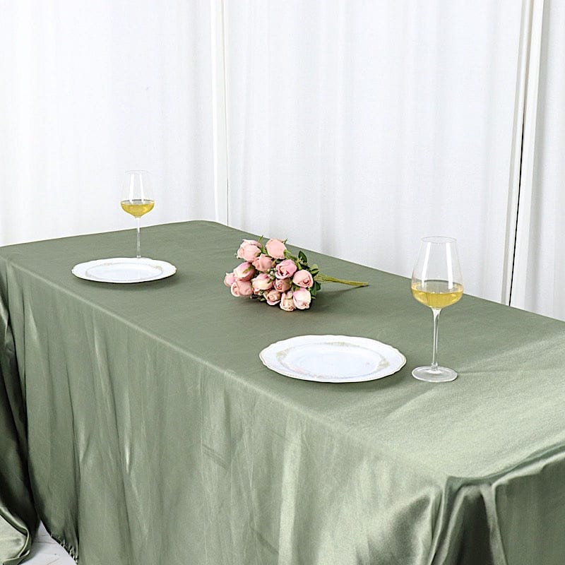 90" x 156" Satin Rectangular Tablecloth