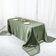 90" x 156" Satin Rectangular Tablecloth