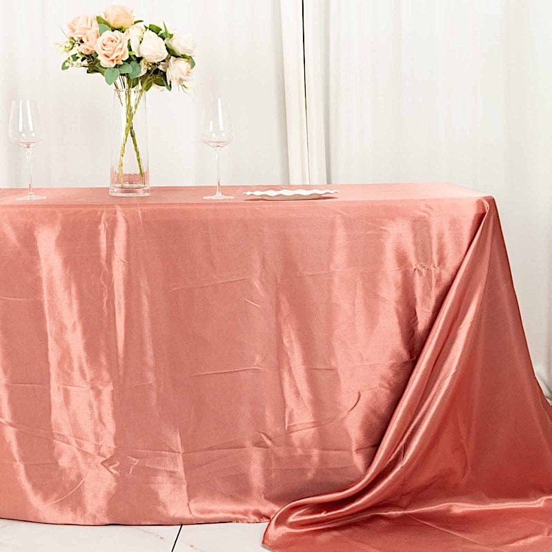 90" x 156" Satin Rectangular Tablecloth