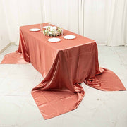 90" x 156" Satin Rectangular Tablecloth