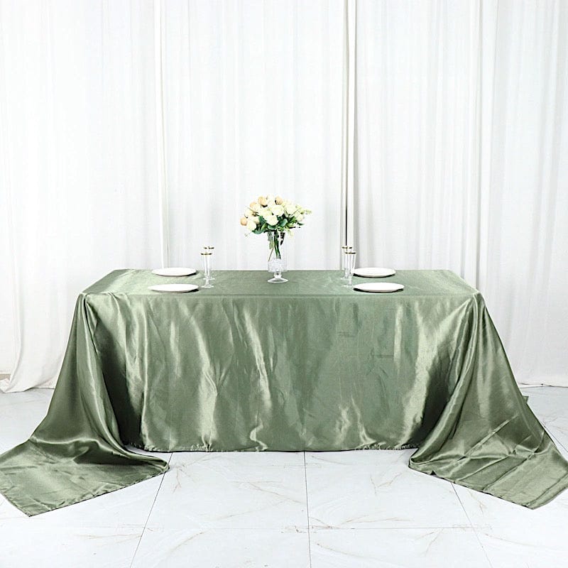 90" x 156" Satin Rectangular Tablecloth TAB_STN_90156_DSG