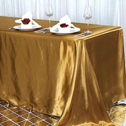 90" x 156" Satin Rectangular Tablecloth TAB_STN_90156_GOLD