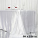 90" x 156" Satin Rectangular Tablecloth TAB_STN_90156_WHT