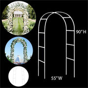 90" x 55" Decorative Metal Wedding Arch - White IRON_ARCH_001