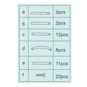 90" x 55" Decorative Metal Wedding Arch - White IRON_ARCH_001