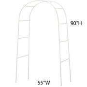 90" x 55" Decorative Metal Wedding Arch - White IRON_ARCH_001