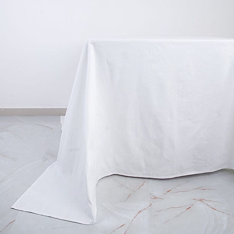 90" x 90" Cotton Square Tablecloth Wedding Linen