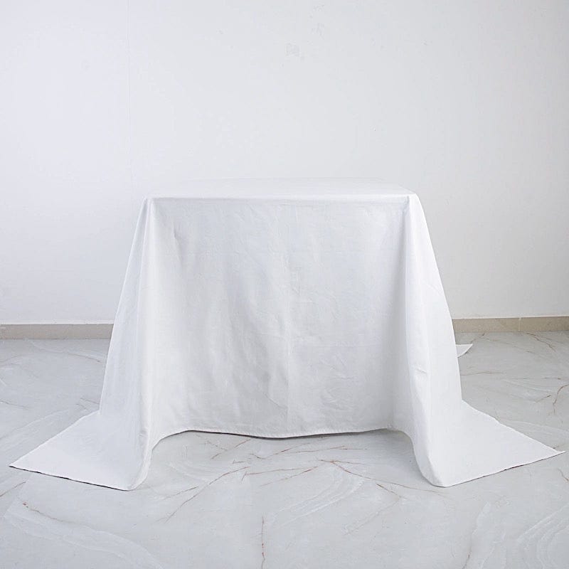 90" x 90" Cotton Square Tablecloth Wedding Linen