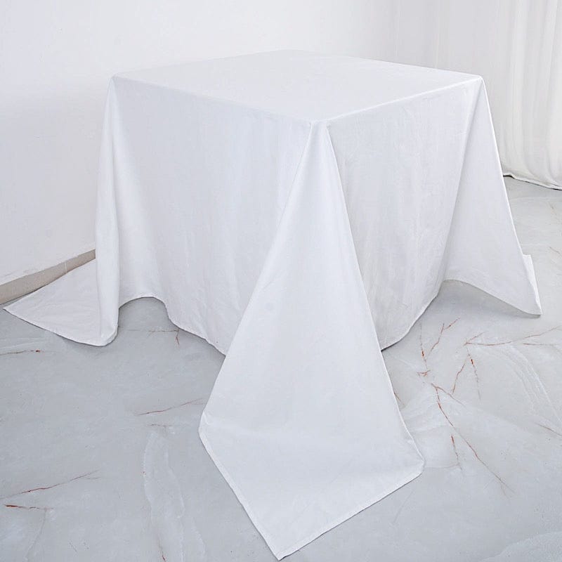 90" x 90" Cotton Square Tablecloth Wedding Linen