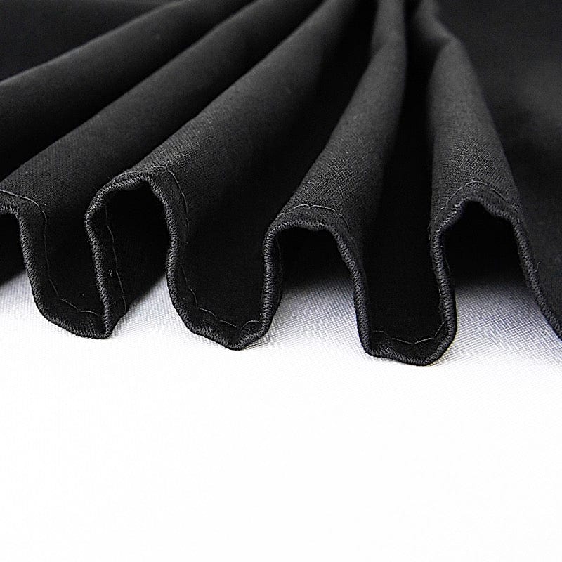 90" x 90" High Quality Cotton Square Tablecloth TAB_COT_9090_BLK