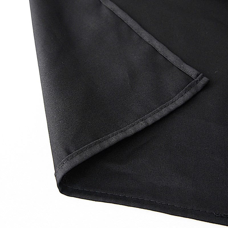 90" x 90" High Quality Cotton Square Tablecloth TAB_COT_9090_BLK