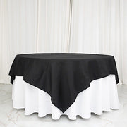 90" x 90" High Quality Cotton Square Tablecloth TAB_COT_9090_BLK