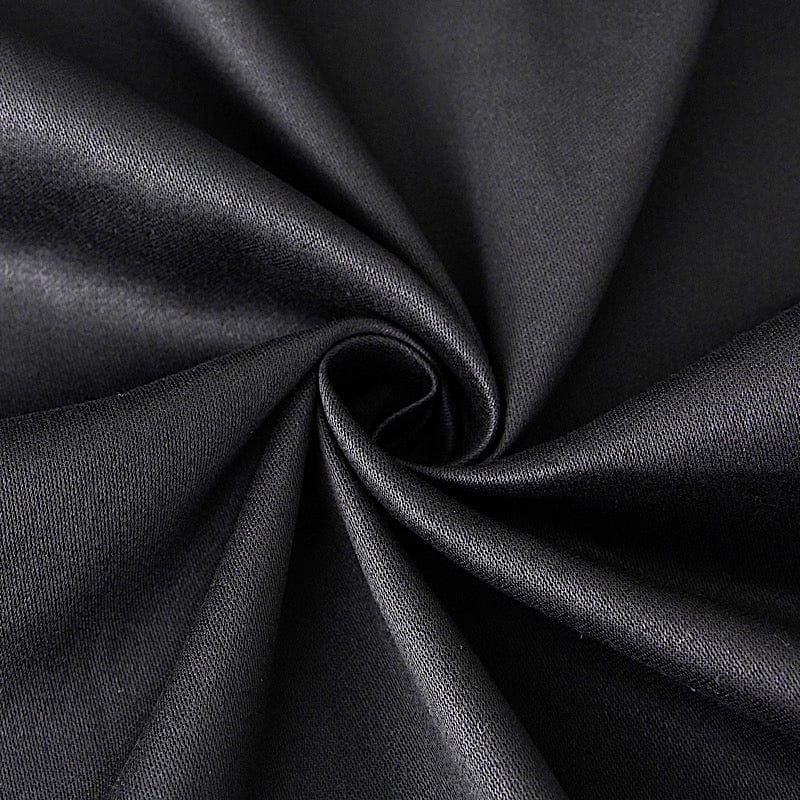 90" x 90" High Quality Cotton Square Tablecloth TAB_COT_9090_BLK