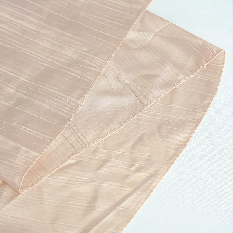 90" x 90" Metallic Crinkled Taffeta Table Overlay