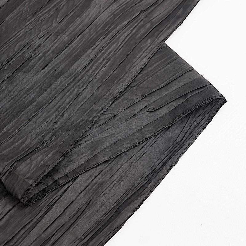 90" x 90" Metallic Crinkled Taffeta Table Overlay