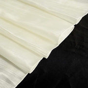 90" x 90" Metallic Crinkled Taffeta Table Overlay