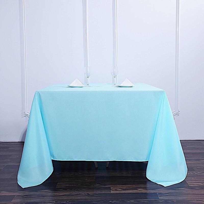 90" x 90" Polyester Square Tablecloth TAB_SQUR_90_BLUE_POLY