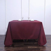 90" x 90" Polyester Square Tablecloth TAB_SQUR_90_BURG_POLY