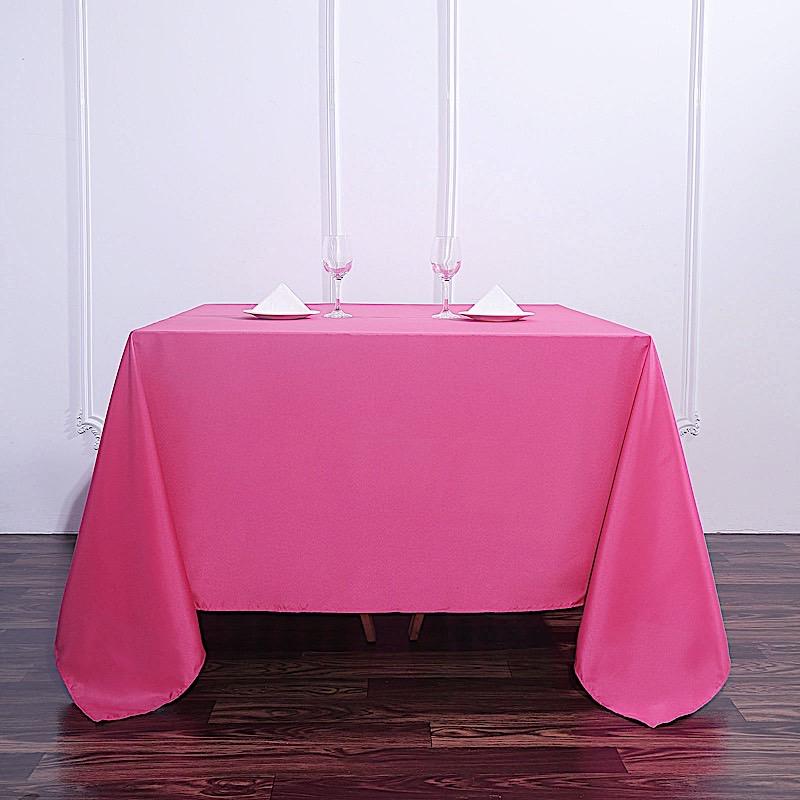 90" x 90" Polyester Square Tablecloth TAB_SQUR_90_FUSH_POLY