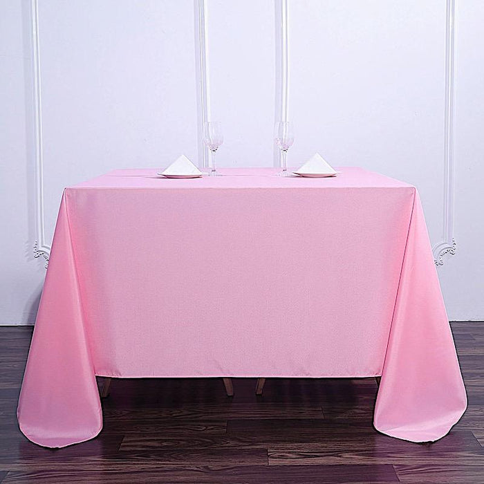 90" x 90" Polyester Square Tablecloth TAB_SQUR_90_PINK_POLY