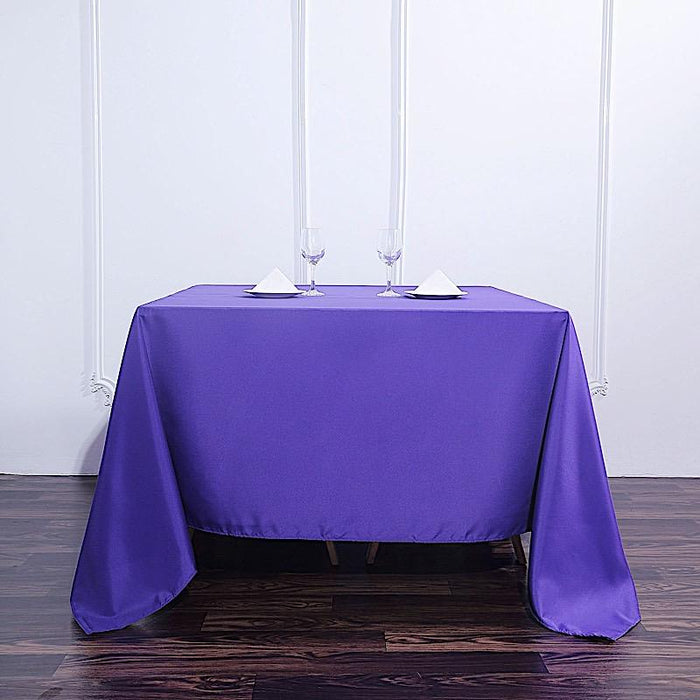 90" x 90" Polyester Square Tablecloth TAB_SQUR_90_PURP_POLY