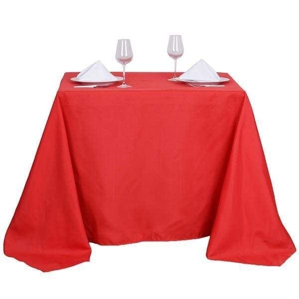 90" x 90" Polyester Square Tablecloth
