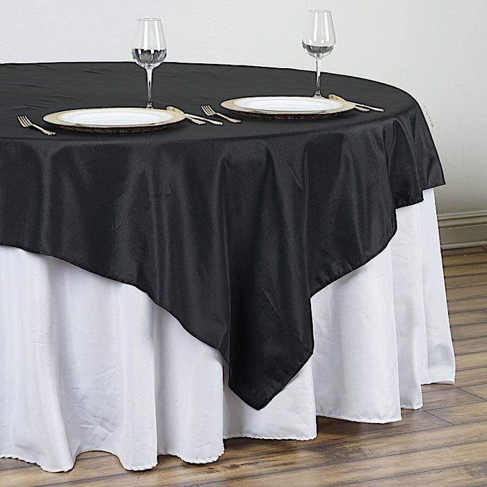 90" x 90" Polyester Table Overlay LAY90_PLY_BLK