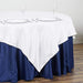 90" x 90" Polyester Table Overlay LAY90_PLY_WHT