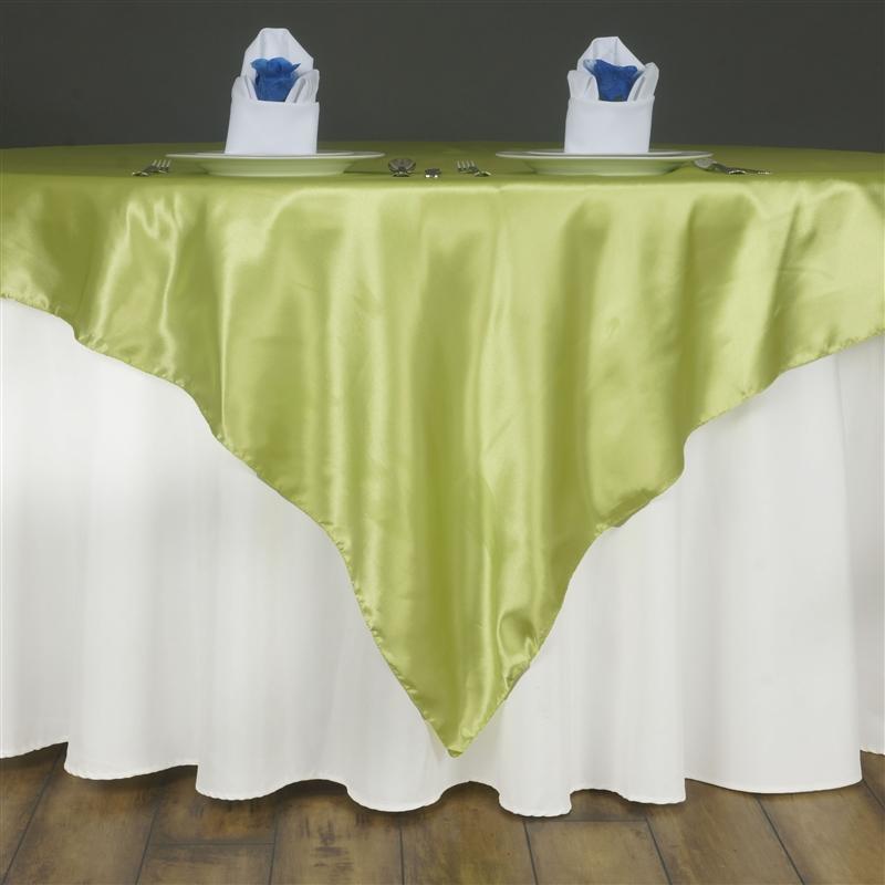 90" x 90" Satin Table Overlay
