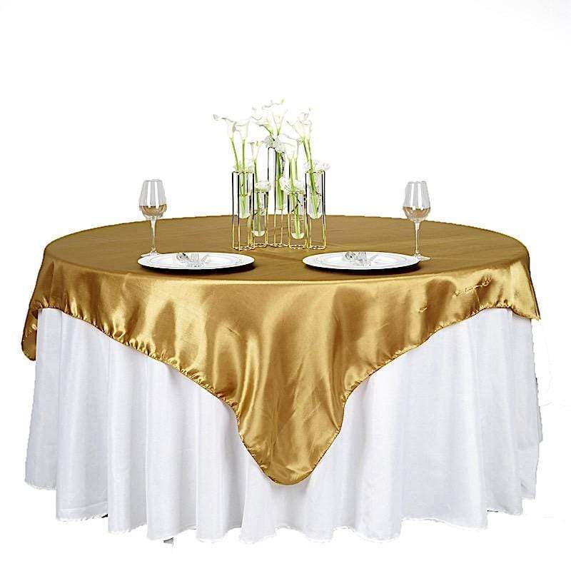90" x 90" Satin Table Overlay