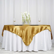 90" x 90" Satin Table Overlay