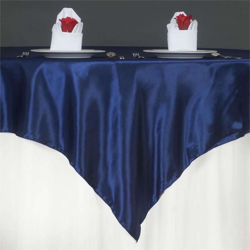 90" x 90" Satin Table Overlay