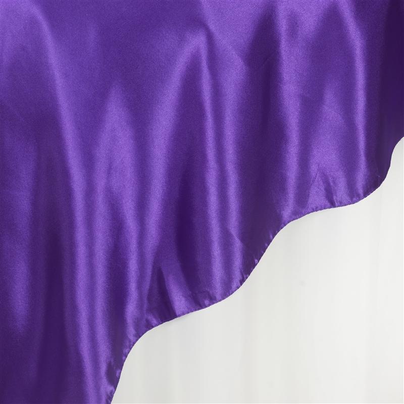 90" x 90" Satin Table Overlay