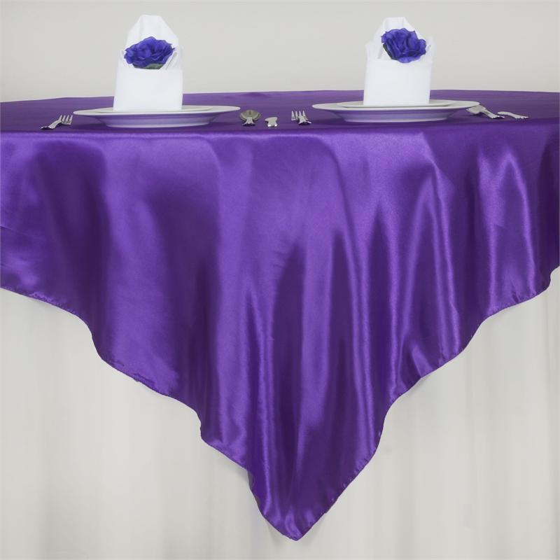 90" x 90" Satin Table Overlay