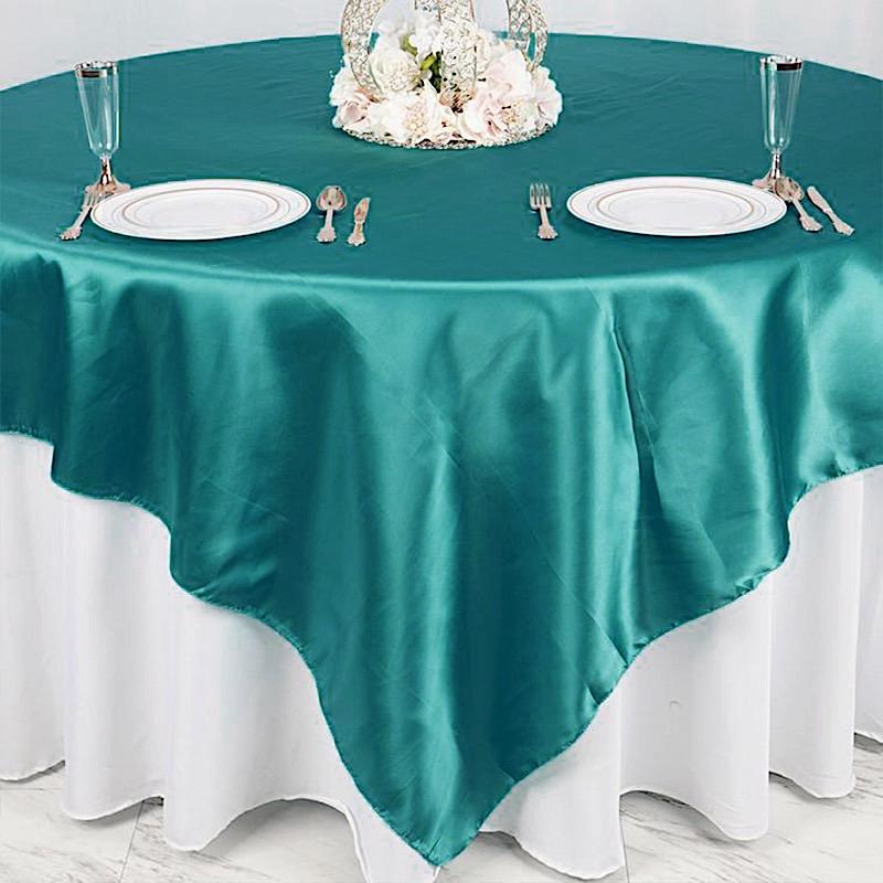90" x 90" Satin Table Overlay