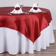 90" x 90" Satin Table Overlay