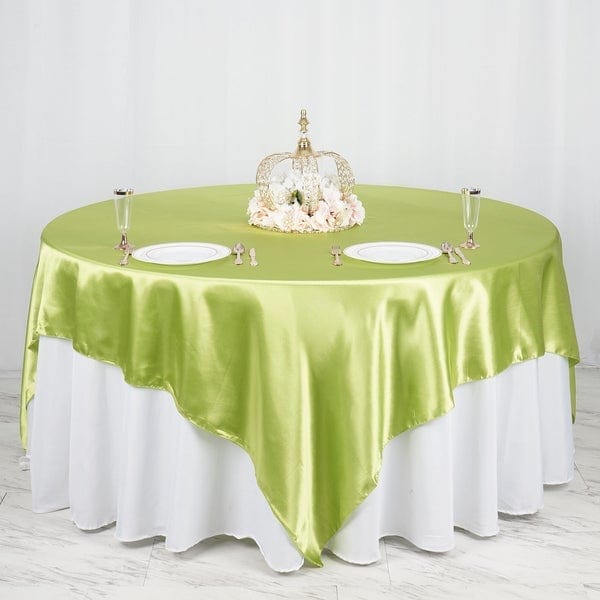 90" x 90" Satin Table Overlay