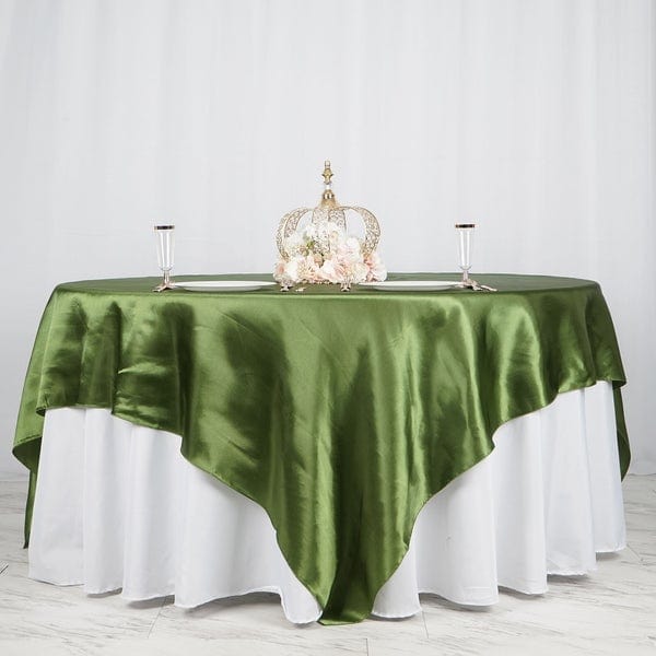 90" x 90" Satin Table Overlay