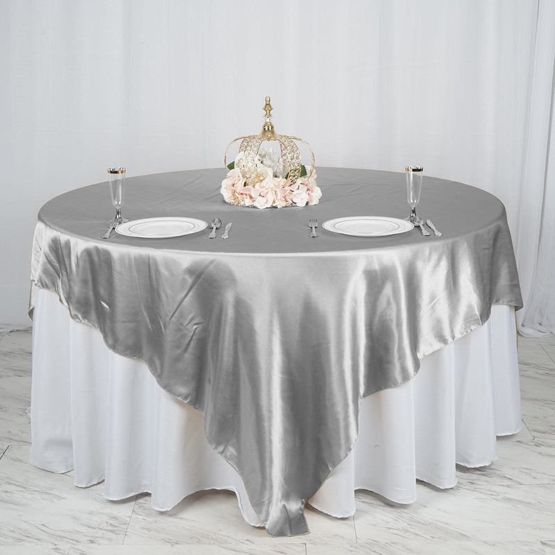 90" x 90" Satin Table Overlay