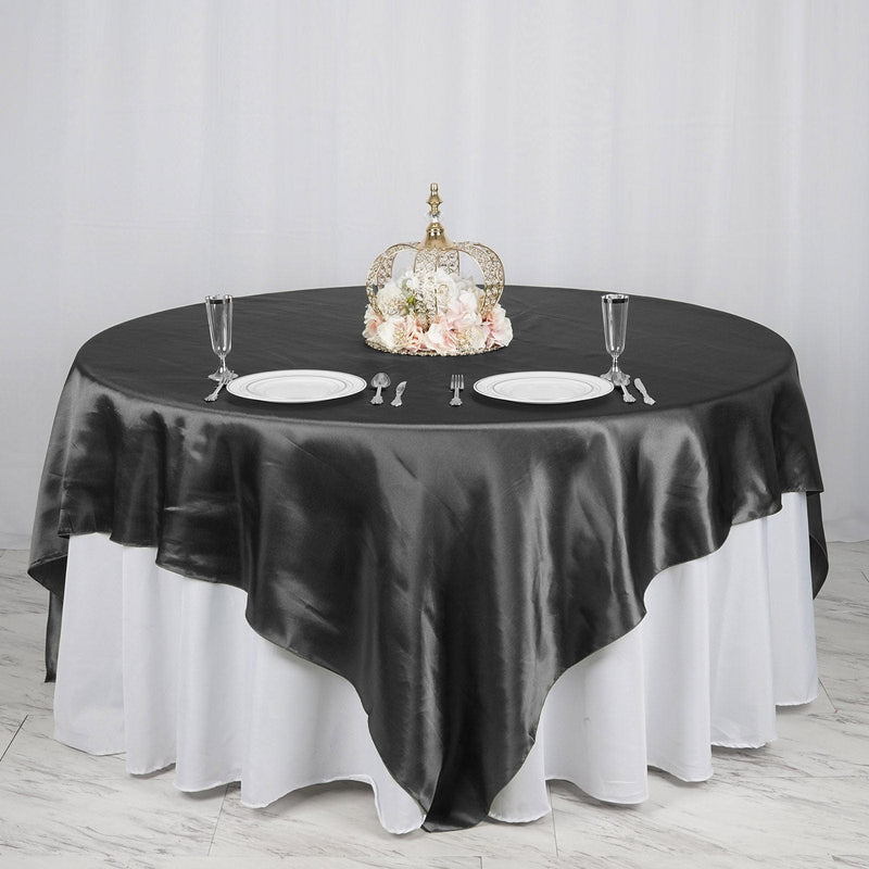 90" x 90" Satin Table Overlay