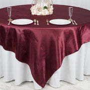 90" x 90" Satin Table Overlay