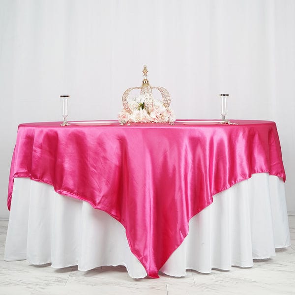 90" x 90" Satin Table Overlay