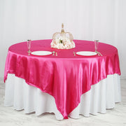 90" x 90" Satin Table Overlay